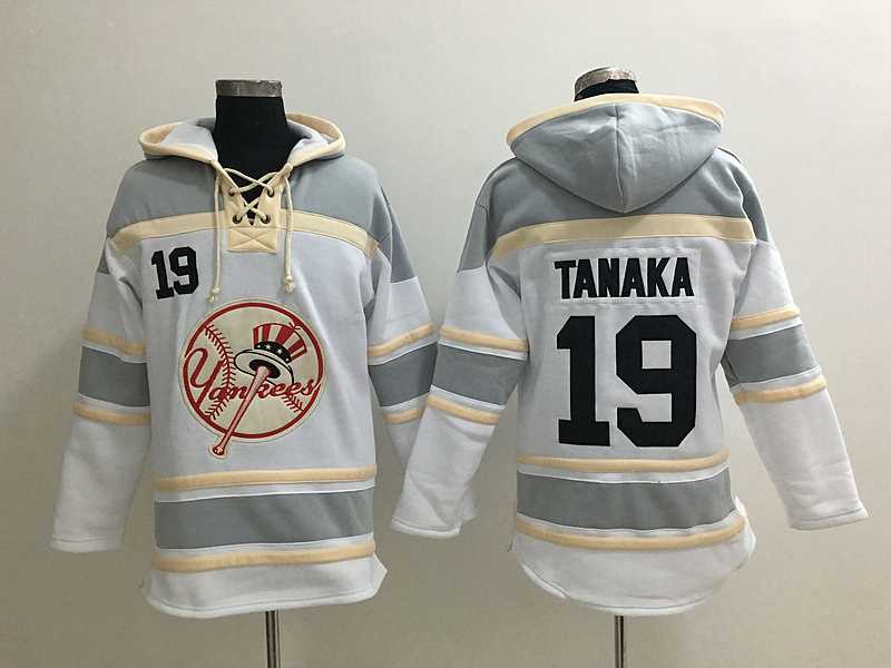 New York Yankees #19 Masahiro Tanaka White Sawyer Hooded Sweatshirt MLB Hoodie,We sell and wholesale New York Yankees #19 Masahiro Tanaka White Sawyer Hooded Sweatshirt MLB Hoodie on line form chian!
